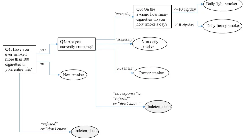 Figure 3.1: Flow of the survey questions