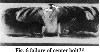 Fig. 6 failure of center bolt(11) 