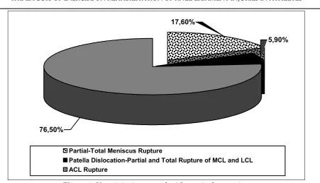 Figure 4: Knee injuries treated with surgical operation 