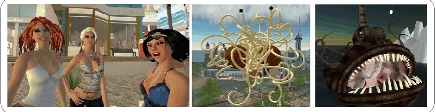 Figure 1 Avatars in Second Life 