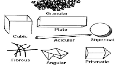 Figure 1:  Differential habits of crystals 1 