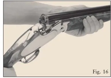 NOTICE:selector is blocked by a screw.) If the shotgun features a SINGLENON-SELECTIVE TRIGGER or a SELECTIVE, BLOCKED TRIGGER (inertia mass type) it is necessaryFig