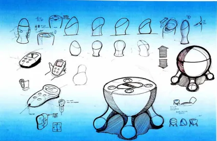 fig. 12 Rough sketches to brainstorm ideas