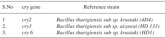 Table 2. PCR amplification conditions