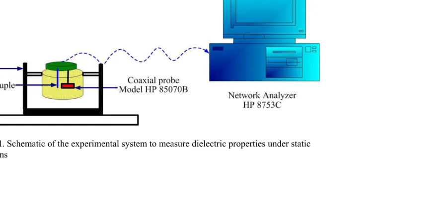 Figure 1. Schematic of the experimental system to measure dielectric properties under staticconditions