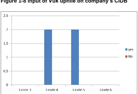 Figure 1-8 Input of Vuk’uphile on company’s CIDB 