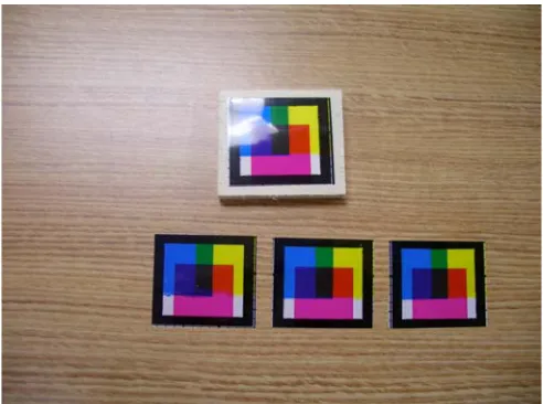 Figure 7: Samples are cut and placed in their proper position to perform the blocking and offsetting test