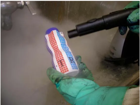 Figure 10: Steam cleaner used to perform the re-wetting test.  