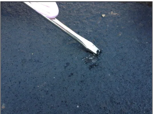 Figure 3:  Paint Thinner Being Added to the Sealant Sample 