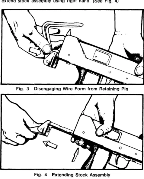 Fig.  3  Disengaging  Wire  Form  from  Retaining  Pin 