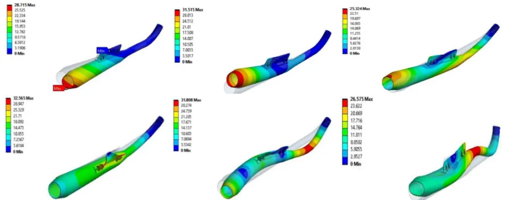 Fig. No. 8: CAD model of Iteration 2 modified bracket                               Fig