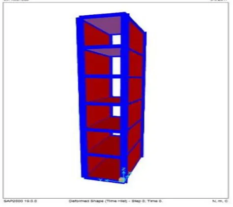 Fig. 8 : Case7(Shear wall upto top storey) 