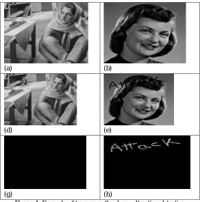 Figure 4- Example of tamper on the share, alteration detection 