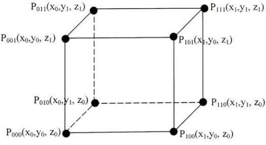 Figure 5: Sub-cube with Lattice Points Determined During Extraction