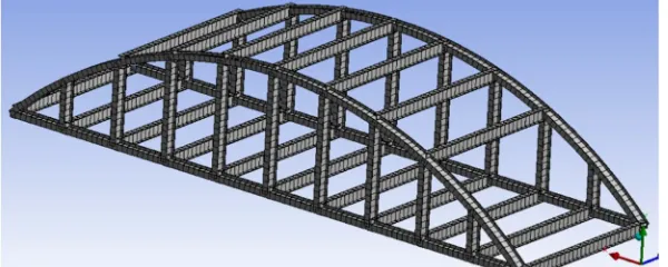 Figure 1: Arch Bridge Truss structure 