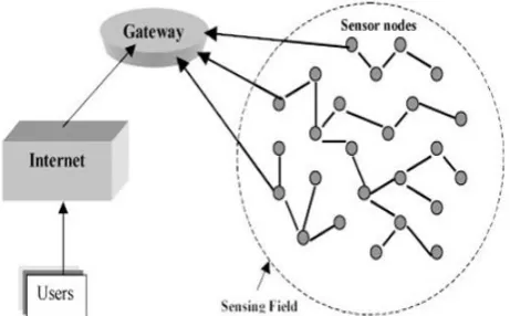 Figure 1. Illustration of Simple Scheme of WSN Deployment 