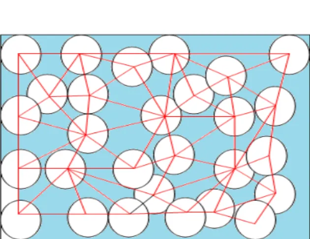 Fig. 1  Illustration of using Voronoi diagram to detect a coverage hole  and decide the hole size