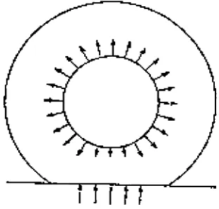 Figure 10 Polar plot of radially outward component ofwall tension of membrane toroid on inner cylinder [1]pg.397