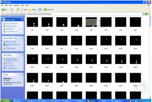 Fig.8: Frames obtained from video Sample and stored in Fimage 