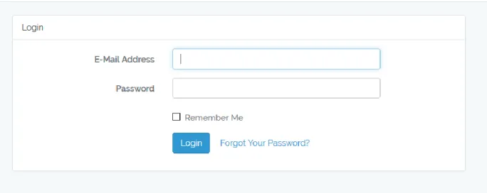 Figure  4.1 Login Page 