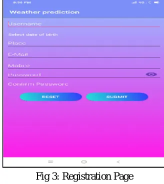 Fig 3: Registration Page 