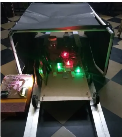 Fig 7: Train passing in the tunnel during day time                                                  Fig 8: Train passing in the tunnel during night time 