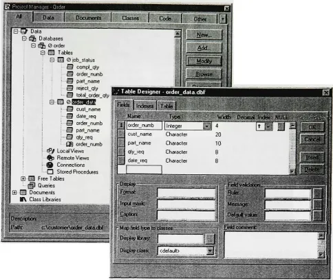 Fig. A.5 Order data table