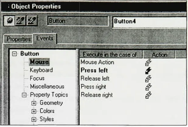 Fig B.2 Object properties of "Update JobStatus" button