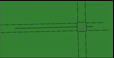 Fig. 1. Full image of the area selected (in SUMO) 