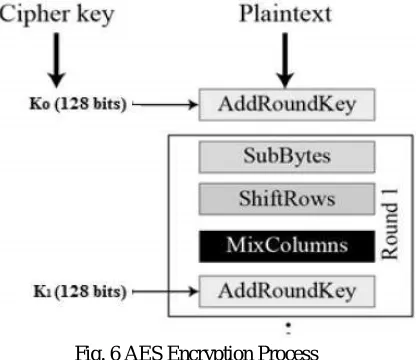 Fig. 6 AES Encryption Process 