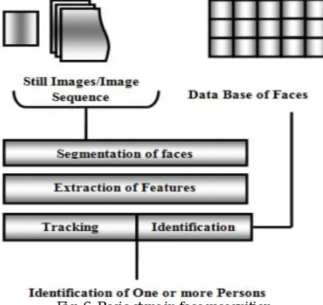 Fig. 6. Basic steps in face recognition 