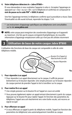 informations d’appairage remplaceront celles qui n’ont pas été utilisées récemment Fig