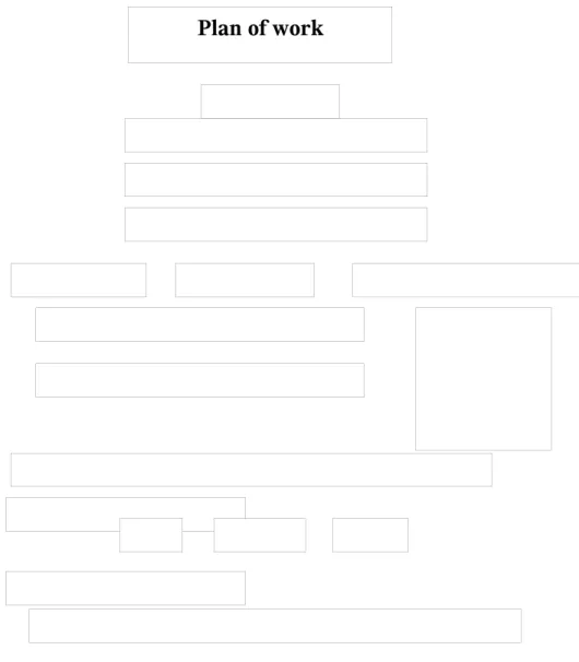 Fig 3:  Plan of WorkPlan of work