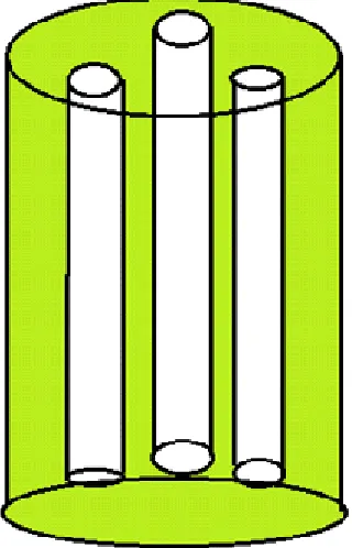 Fig. 4. Three hole arrangement