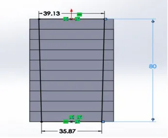 Figure 3. TrapeZoidal cross section
