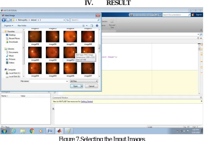 Figure 7.Selecting the Input Images 