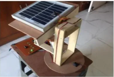 Fig. 3 Sun Tracking Solar Panel Hardware 