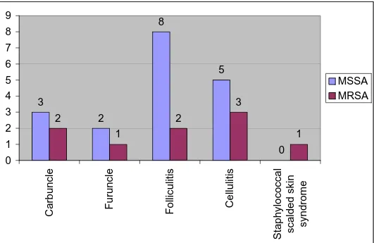 Fig. 6: Distribution of Skin infections (in numbers) 