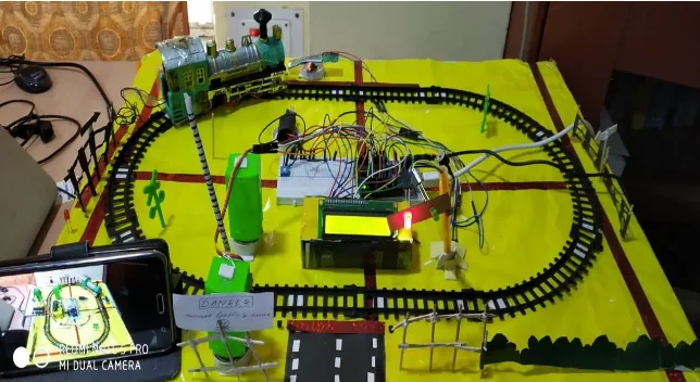 Fig. 13 Circuit of automatic railway gate controlling system. 