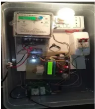 Fig. 5.1: system showing total meter reading and cover open message  