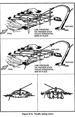 Figure 8-11. Treadle spring snare.
