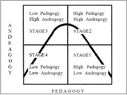 Fig. 1.  Four stages of learning (Source: Delahaye et al., 1994) 