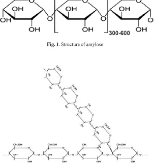 Fig. 1. Structure of amylose