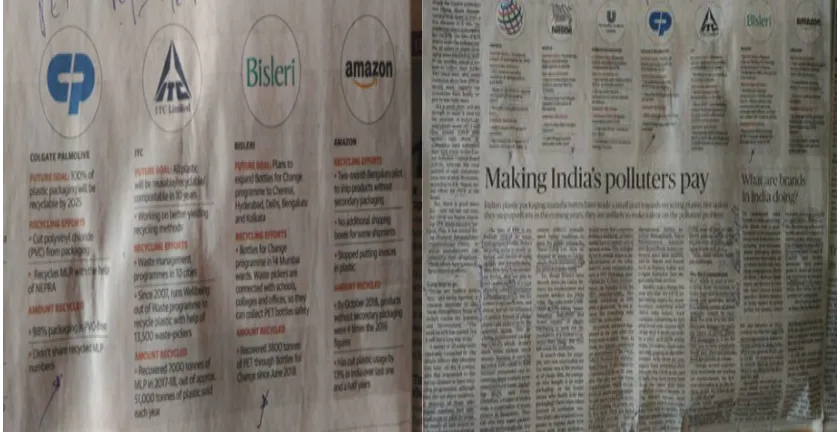 Fig. : Recent newspaper (December  2018) 