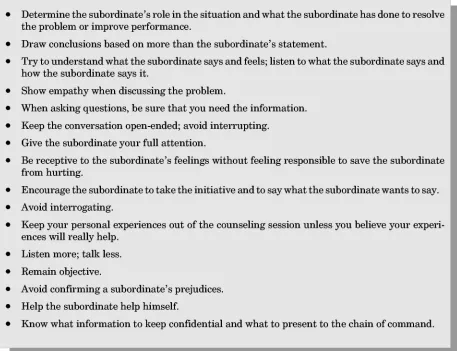 Figure C-2. Guidelines to Improve Counseling