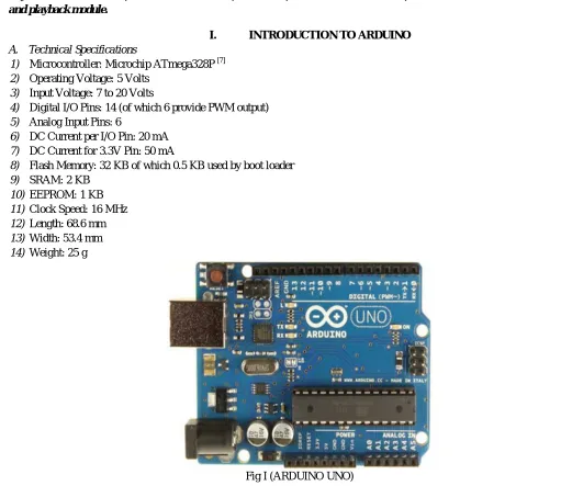 Fig I (ARDUINO UNO) 