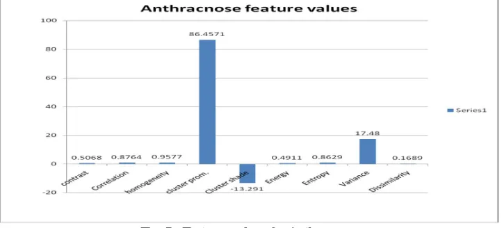 Fig. 5   Features values for Anthracnose 