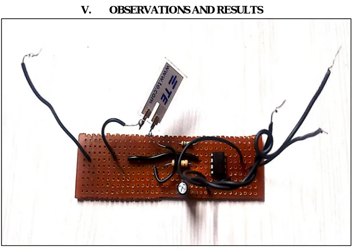Fig. 6 Circuit of charge amplifier constructed by us 
