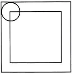 Figure 4.3: The circle represents the receptive field of a cellfor example a cell inMT