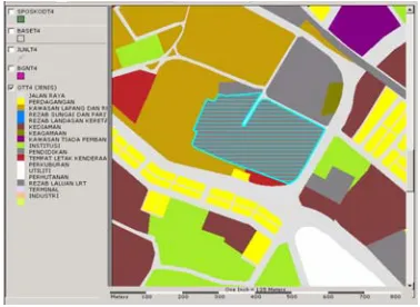 Figure 2: Display of support data for technical evaluation of planning application 